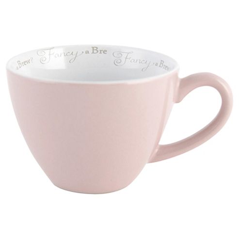 Image of Jumbo Mug With Font Inside, Light Pink