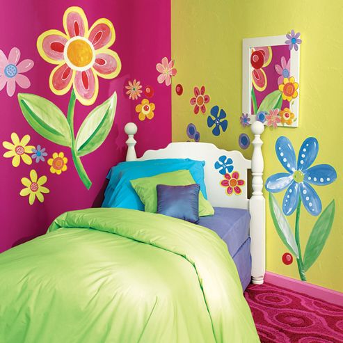 Image of Flower Power Giant Children's Wall Stickers