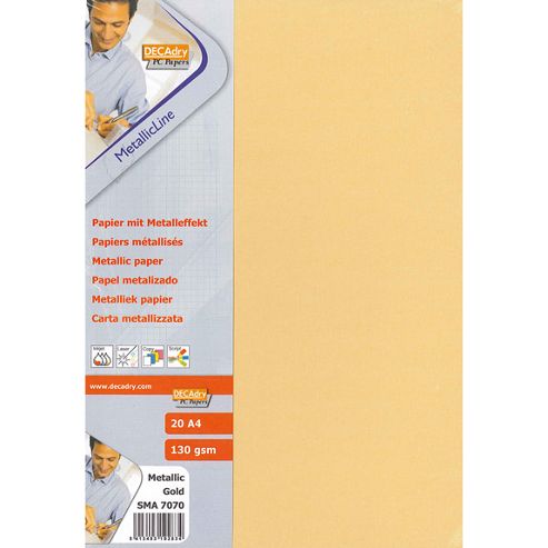 Image of Decadry Metallic Gold Paper 130gsm