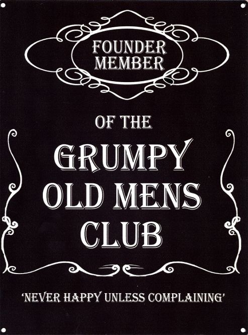 Image of Grumpy Old Club Founder Member Tin Sign
