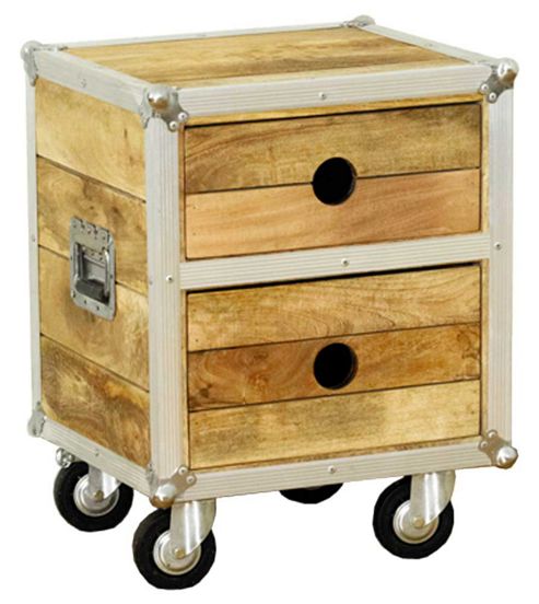 Image of Baumhaus Irc10d Roadie Chic Oak Lamp Table