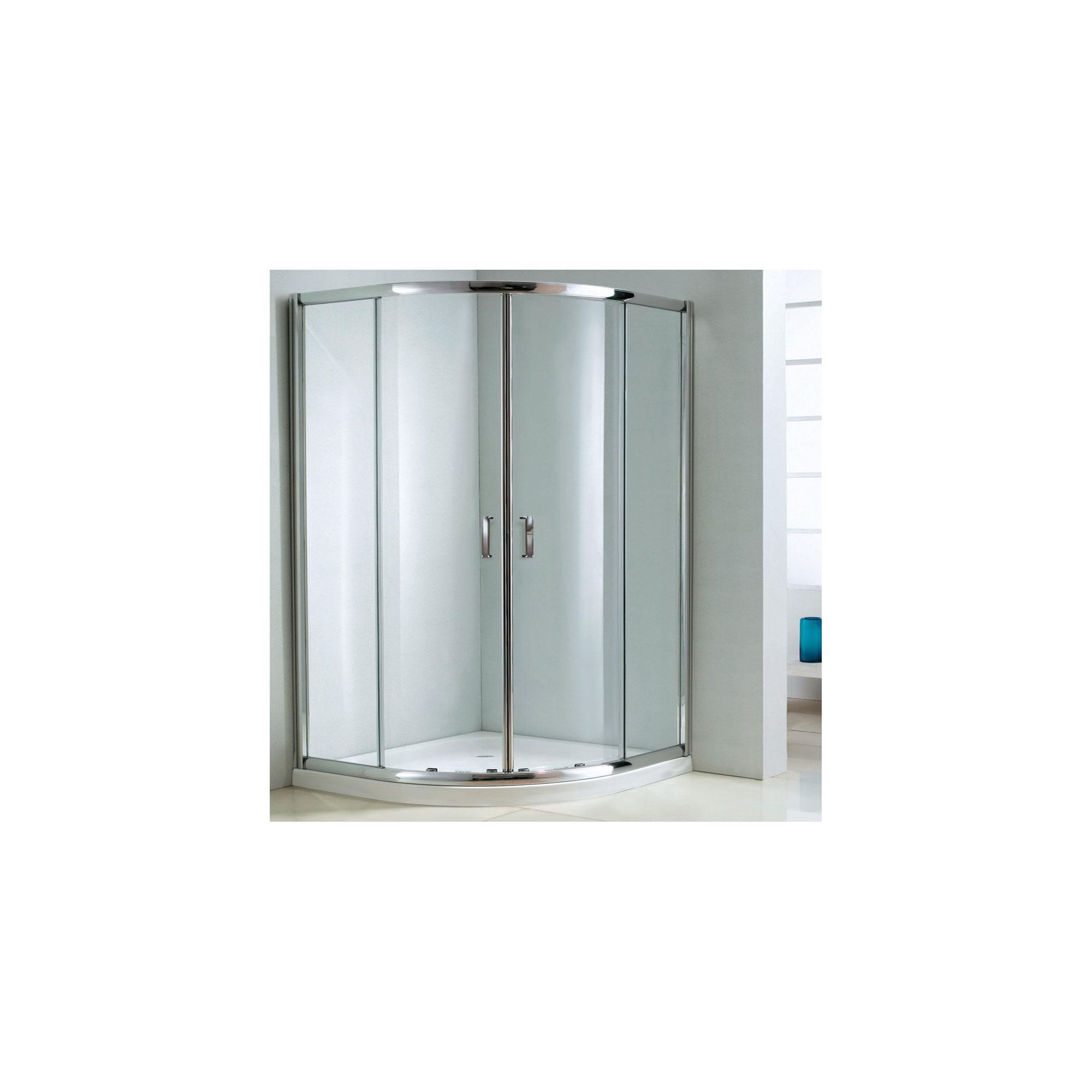 Duchy Style Double Offset Quadrant Door Shower Enclosure, 1200mm x 800mm, 6mm Glass, Low Profile Tray, Right Handed at Tesco Direct