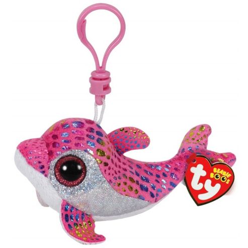 Image of Ty Beanie Boo Boos 3" Key Clip - Sparkles The Dolphin