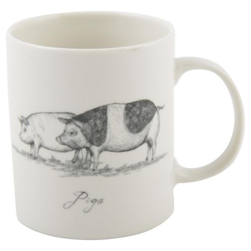 Image of Tesco Illustrative Pig Mug