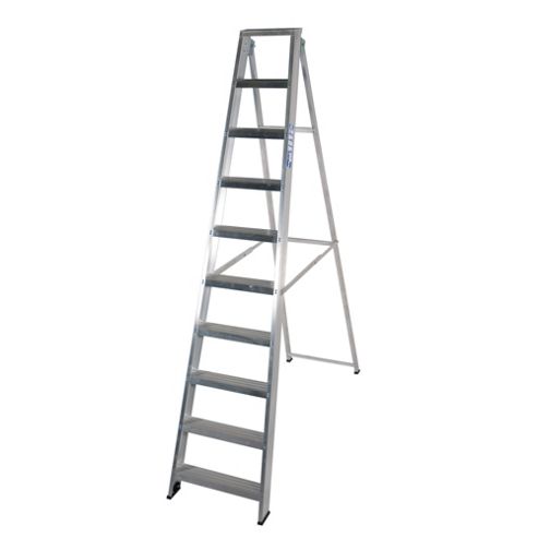 Image of Industrial 10 Tread Swingback Step Ladder