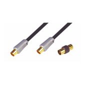 Nikkai High Quality Coax Aerial Lead TV Cable Gold 3M