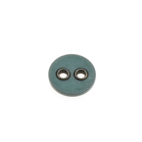 Image of Dill Buttons 23mm 2 Metal Hole Green