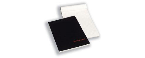 Image of Black N Red Executive Desk Pad 90gsm Margin Ruled 100pp A4 Ref 100100861 [pack 10]
