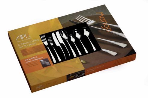 Image of Arthur Price 50 Piece Cutlery Set, Mango Design