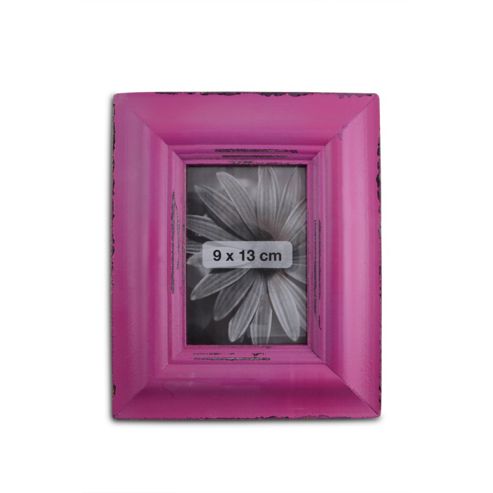 Image of Antique Pink Finish Wooden Photoframe For 5 X 3.5in Photo