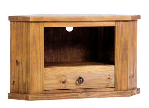 Image of Core Products Fh711 Pine Corner Tv Stand