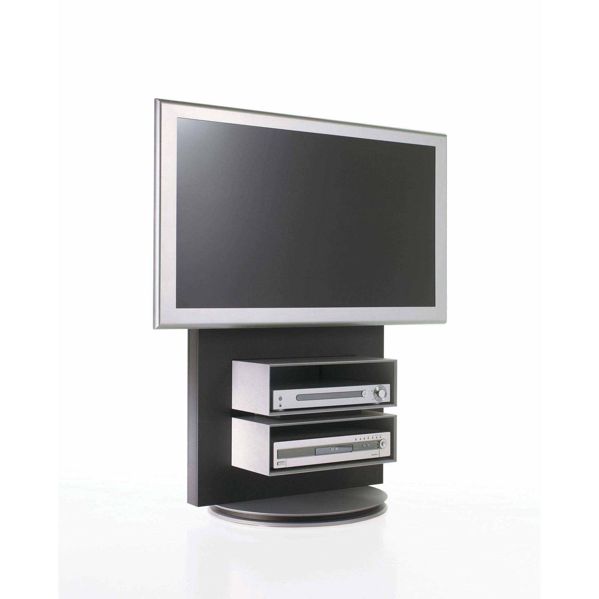 Luke Furniture TV Stand with Storage - High Gloss Black at Tesco Direct