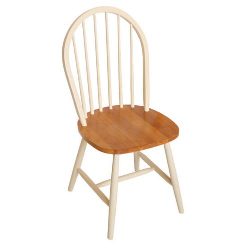 Image of Wilkinson Furniture Windsor Rubberwood Dining Chair (set Of 2) - Buttermilk (far Right)