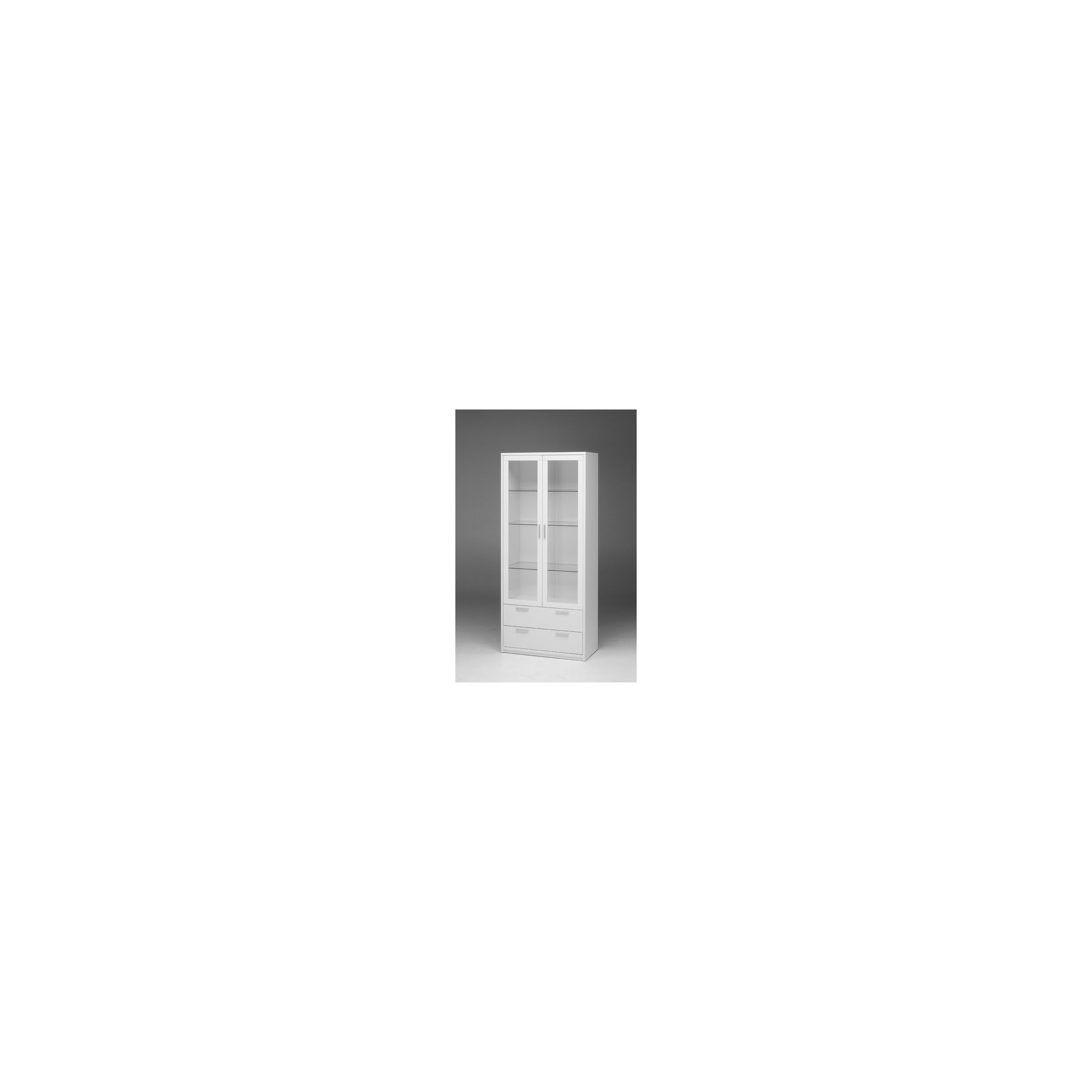 Tvilum Viiwa Two Glass Door China Cabinet - White at Tesco Direct