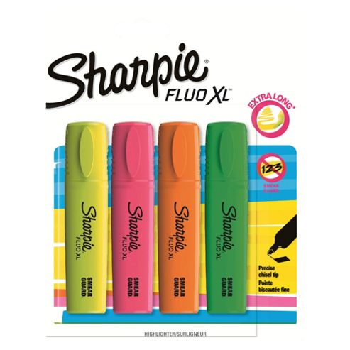 Image of Sharpie Fluo Xl Highlighter, 4 Pack