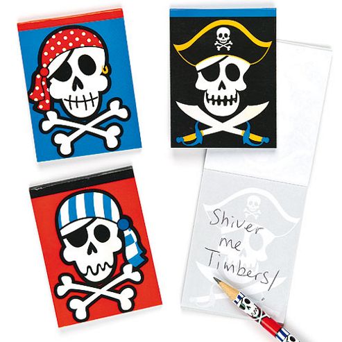 Image of Party Bag Pesty Pirates Memo Pads (pack Of 6)
