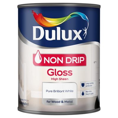 image 1 of Dulux Non Drip Gloss 750Ml White