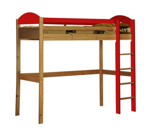 Image of Maximus High Sleeper Antique With Red Details