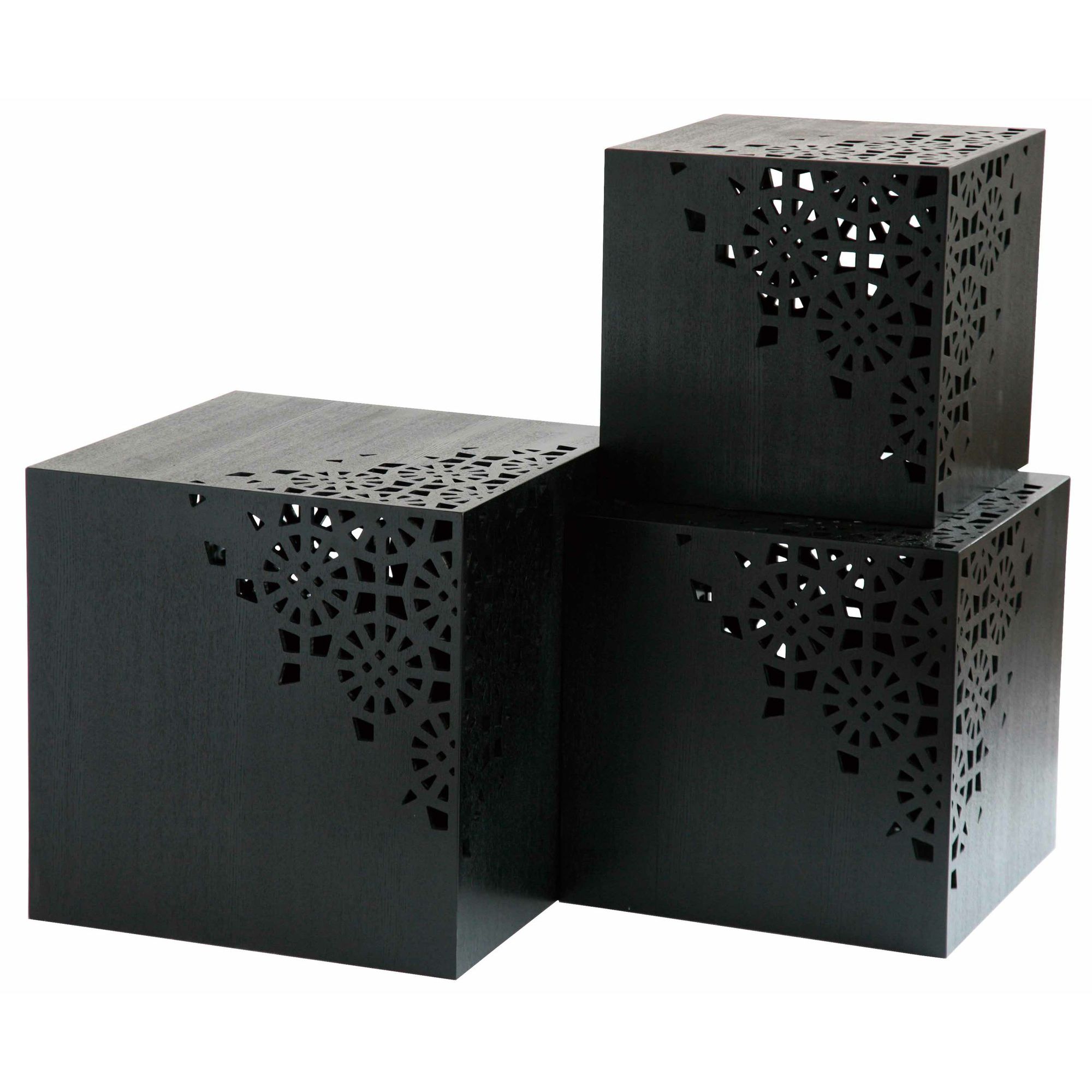 Set of 3 Japonais cube tables at Tesco Direct