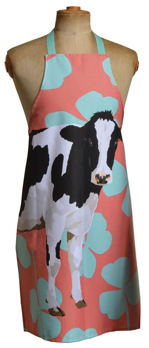 Image of Leslie Gerry Friesian Cow Design Full Apron