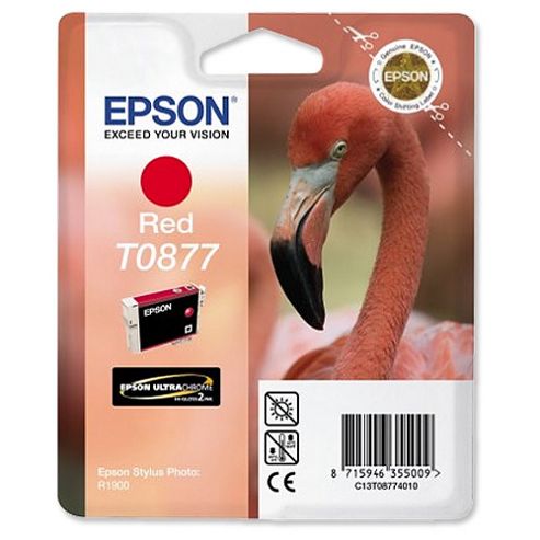 Image of Epson Singlepack Red T0877 Ultra Gloss High-gloss 2