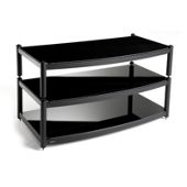 Atacama Audio Equinox Glass TV Stand for LCD / Plasmas - Black/ Piano Black