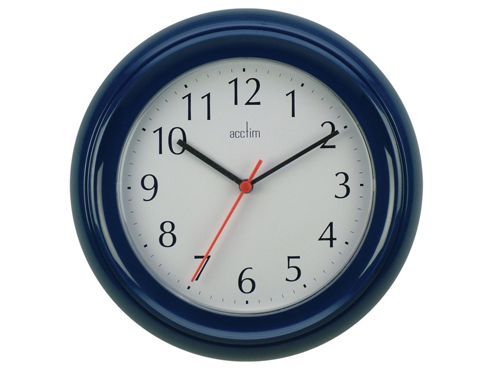 Image of Acctim 21419 Wycombe Wall Clock Blue