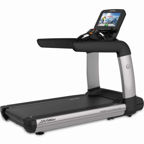 Image of Life Fitness Platinum Club Discover Se Treadmill Wifi - Arctic Silver