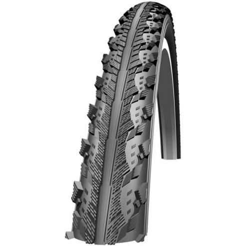 Image of Schwalbe Hurricane Dual Compound Rigid Tyre In Black 700 X 40mm - 700 X 40mm Black
