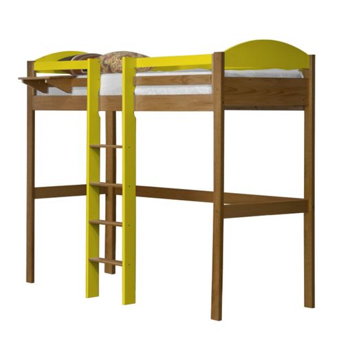 Image of Maximus High Sleeper Central Ladder Antique With Lime Details