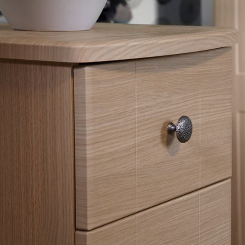 Image of Welcome Furniture Kingston 4 Drawer Chest With Locker - Light Oak