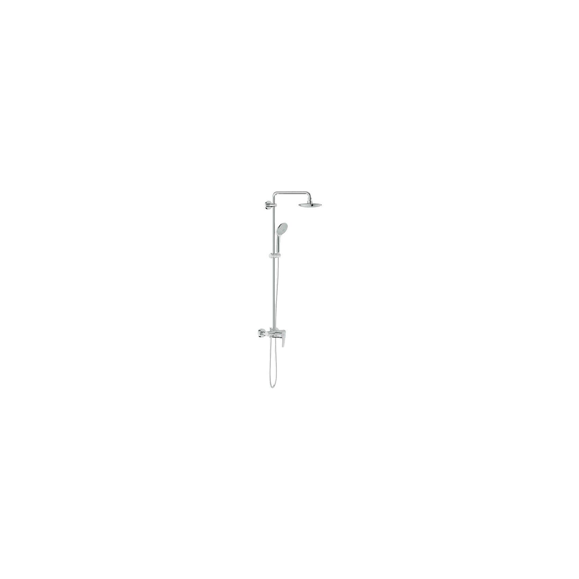 Grohe Euphoria 27473000 Exposed Shower and Diverter, Fixed Head, Handset, Chrome at Tesco Direct