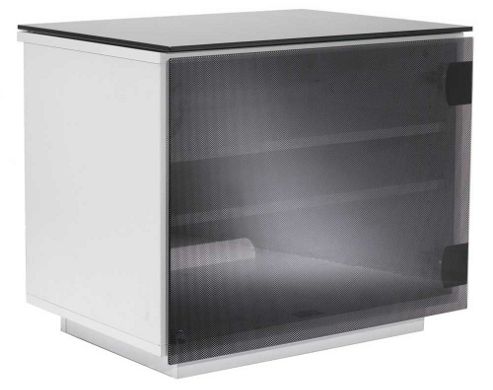 Image of Barcelona High Gloss Black And White Tv Stand