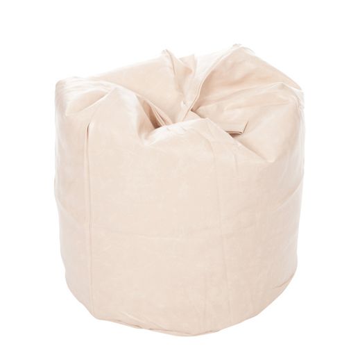 Image of Kaikoo Bean Bag - Leather Cream