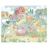 Baby Fun on the Farm Wallpaper Mural 8ft x 10ft