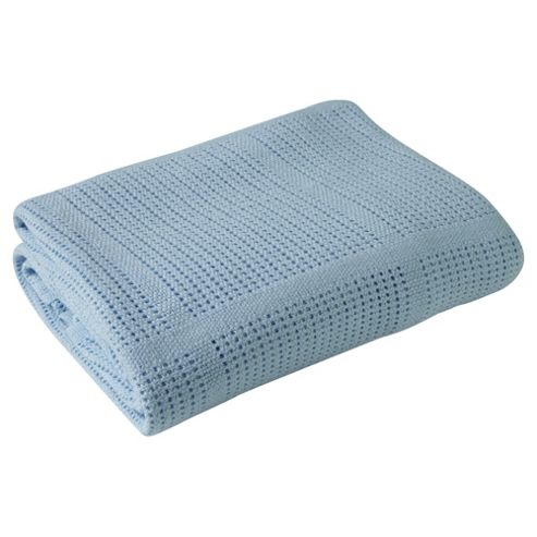 Image of Clair De Lune Cellular Cot Bed Blanket (blue)