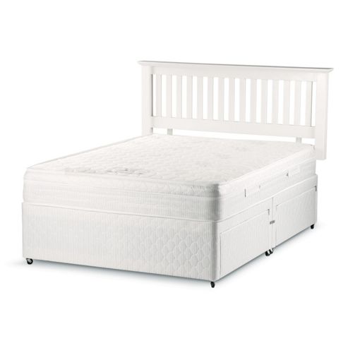 Image of Sleepsnug Invigorate Latex Divan Set - Kingsize (5ft) - Platform Top - 2 Drawers - 1 Either Side
