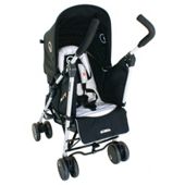 Petite Star Njoy Bubble Reversible Pushchair, Black & Grey