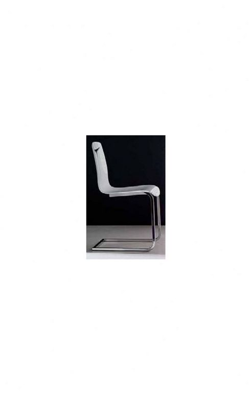 Image of Ozzio Design Yuppie Bis Chair (set Of 2) - Chrome - Oak Weng--