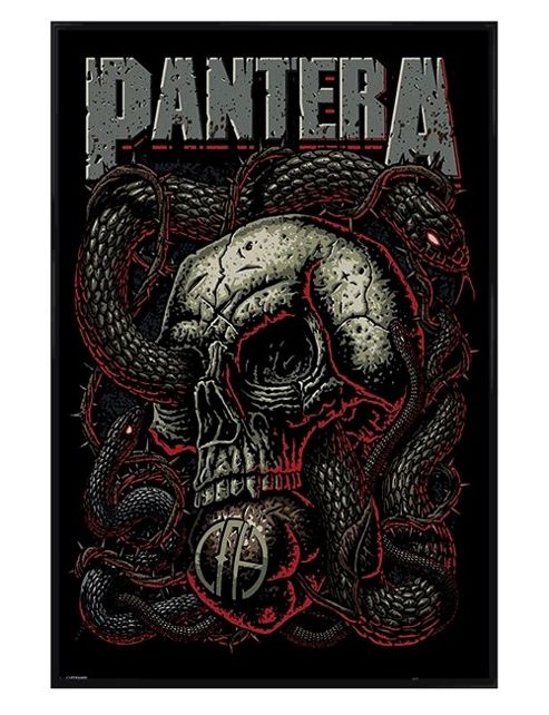 Image of Pantera Gloss Black Framed Snake Eye Poster
