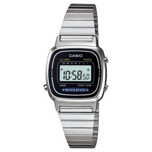 Casio Computer LA670WEA-1EF Ladies Digital Watch Silver