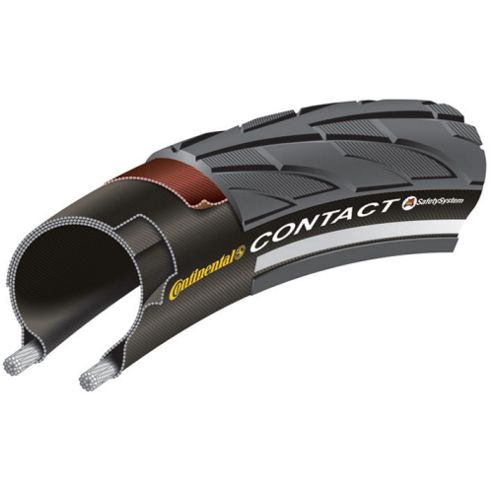 Image of Continental Contact Ii Rigid Tyre In Black/reflex - 26 X 1.75