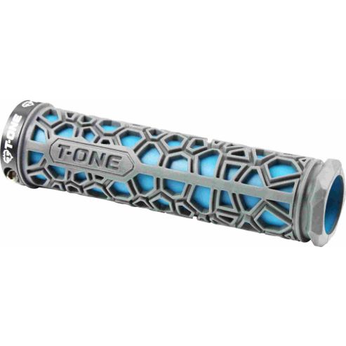 Image of T-one H2o Single Locking Grips: Cyan Blue/grey