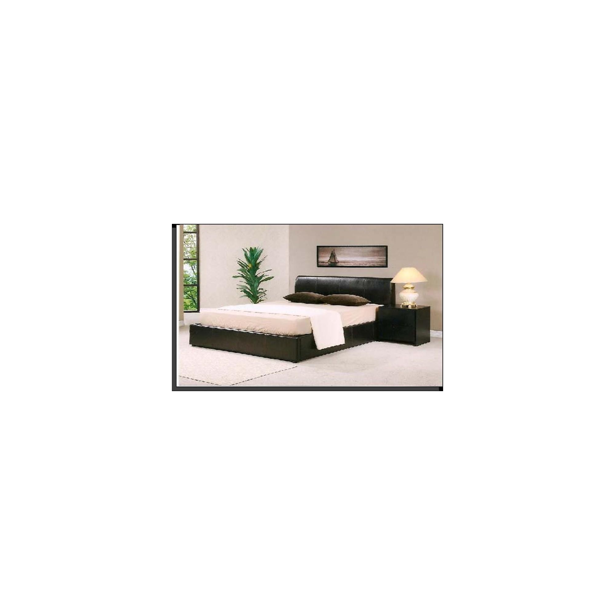 Ideal Furniture Elise Storage Bed - Black - King at Tesco Direct