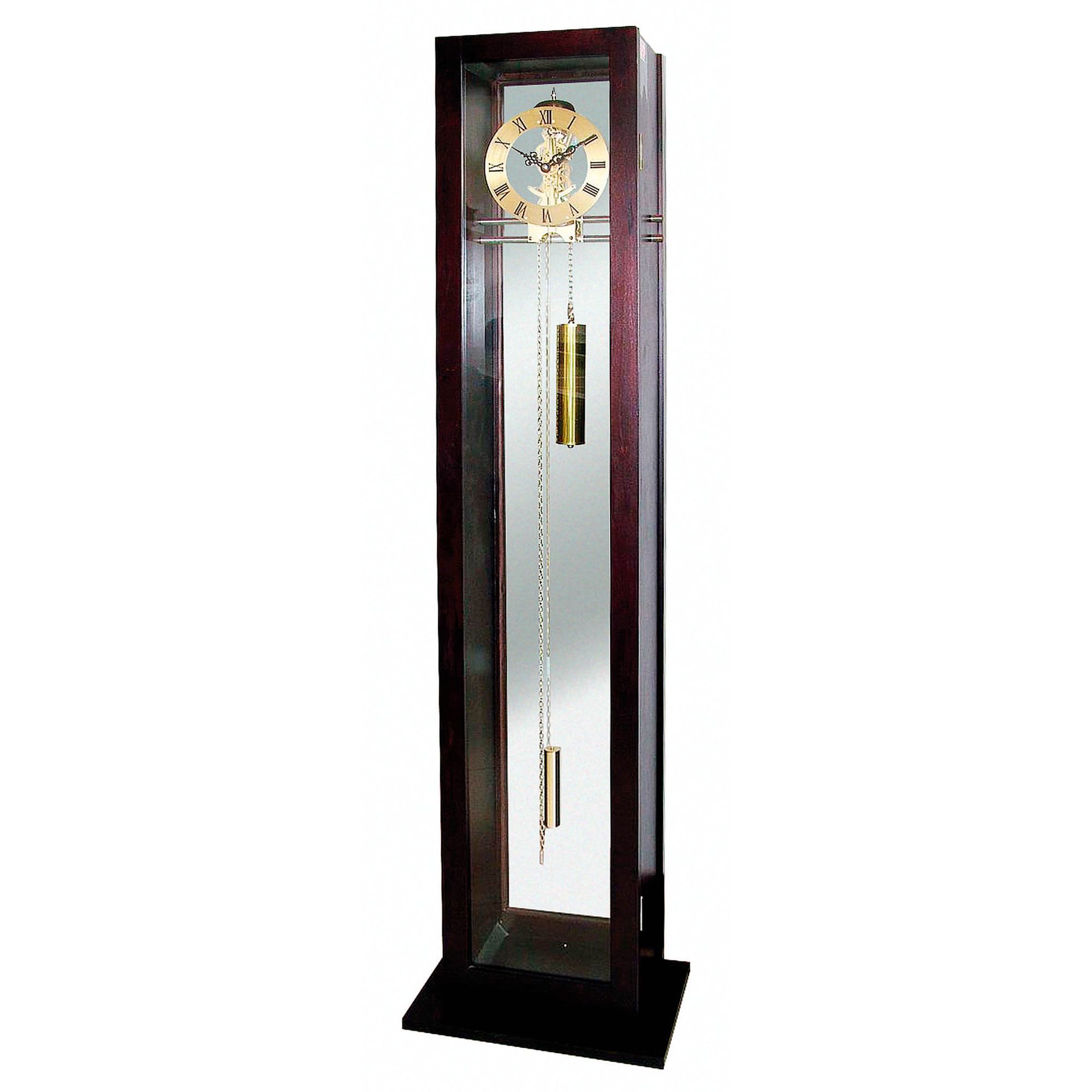 Premier Housewares Grandfather Clock Mahogany and Glass Case at Tesco Direct