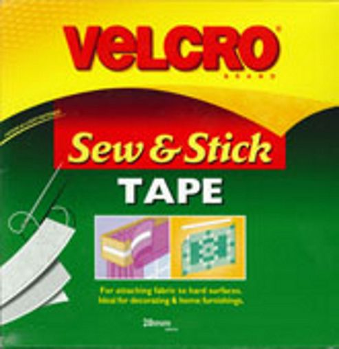 Image of Velcro - Sew N Stick 20mm - White