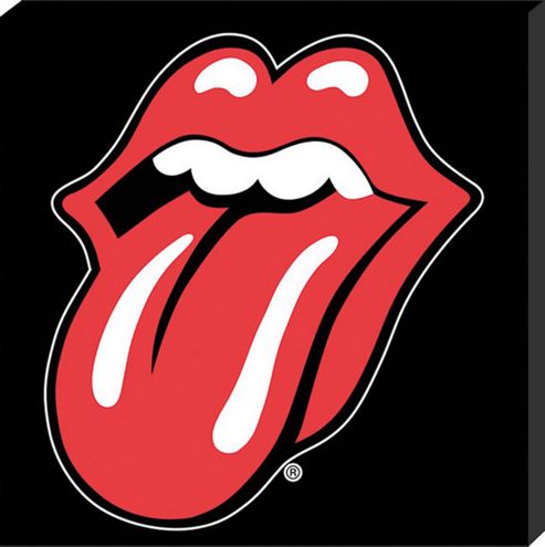 Image of Rolling Stones The Lips Canvas Print
