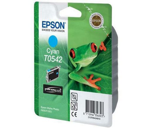 Image of Epson T0542 Cyan Ink Cartridge Stylus Photo R800/r1800 Printers