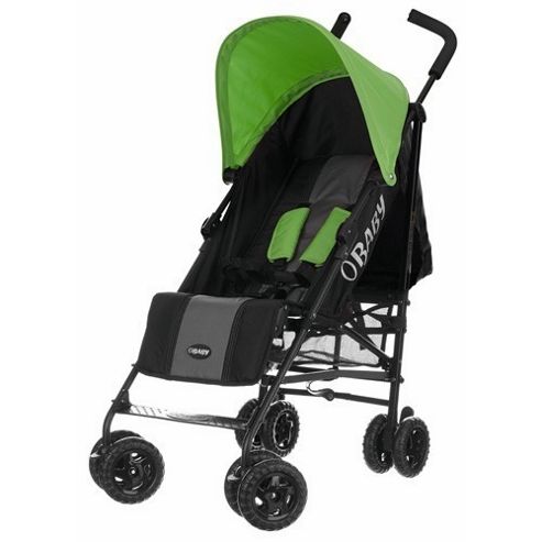 Image of Obaby Atlas Stroller (grey Stripe/lime)
