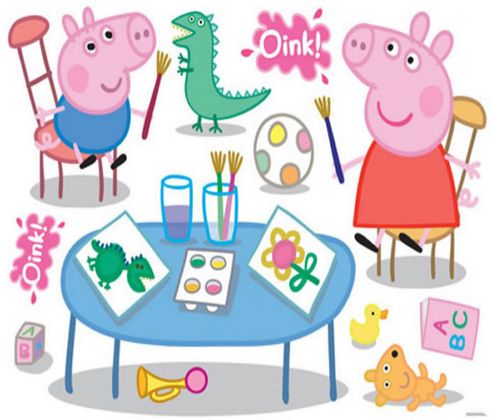 Image of Peppa Pig Giant Wall Stickers